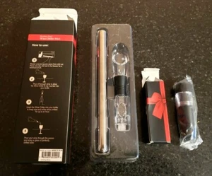 WEINKÜHLER STAB (EDELSTAHL) + WEINBELÜFTER + VAKUUM WEINSTOPFEN - NEU - Bild 1 von 7