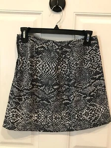 XOXO Womens A-line Skirt Size 5 Black Snake Print Mini Lined Lighweight - Picture 1 of 5