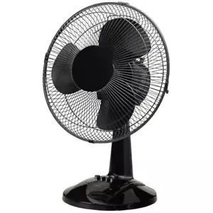 12 In. 3 Speed Portable Desk Fan in Black - Picture 1 of 12