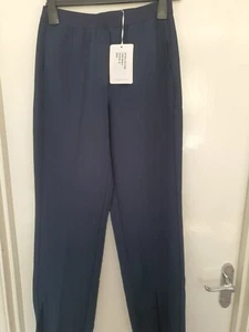 Herzens Angelegenheit Ladies Smart Pull On Trousers Navy Size 10 - Picture 1 of 8