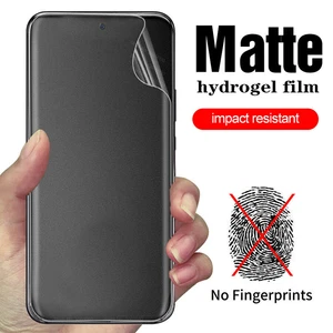 Soft Matte Hydrogel Film for iPhone 14 Pro MAX XR X XS 11 12 13 Pro MAX 6 7 8 SE - Picture 1 of 22