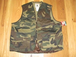 Northwest Territory Green Camouflage Hunting Vest Full Zip Front Game Bag Men 2X - Picture 1 of 7
