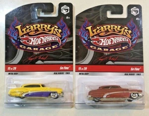 2008 HOT WHEELS LARRY'S GARAGE SO FINE CHASE WITH SIGNATURE LOT OF 2 READ - Picture 1 of 3