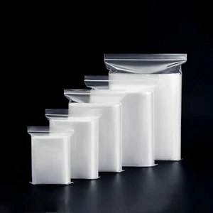 100PCS Grip Seal Bags Self Resealable Grip Poly Plastic Clear - Picture 1 of 10