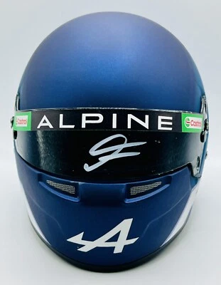 F1, FRANCO COLAPINTO SIGNED ALPINE PROMOTION 1/2 SCALE BELL MINIHELMET - Image 1 of 4