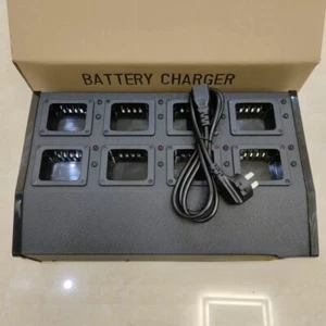 8 Way Charger for Kenwood TK3207 TK3217 3307 Ham Radio Ni-Mh Battery Charge Tray - Afbeelding 1 van 10