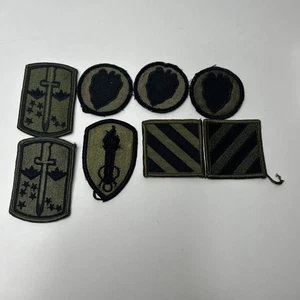 Händler Konvolut 8 Militär Aufnäher US Army Green Division Infanterie Infanterie Viet - Bild 1 von 5