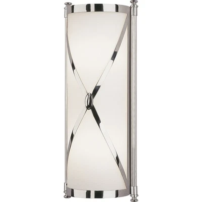 Used Robert Abbey Lighting S1986 Chase 2-Light Wall Sconce 6.5 Inches Wide and - Image 1 of 4