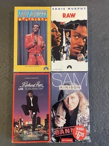 VHS Comedy Lot Eddie Raw Delirious Murphy Richard Pryor Sam Kinison Tested - Picture 1 of 6