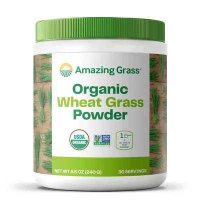 Органический порошок WheatGrass от Amazing Grass Super Greens пшеничная трава, 30 - Изображение 1 из 4