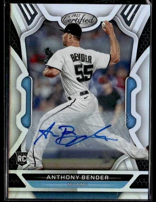 L42,613 -  2022 Panini Chronicles Certified Autographs #48 Anthony Bender Auto - Image 1 of 2