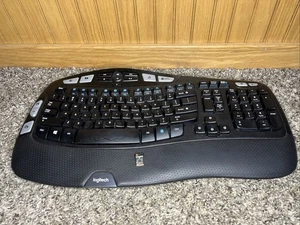 Logitech K350 Wireless Comfort Wave Ergonomic Keyboard NO Dongle,Tested Works!!! - Picture 1 of 13