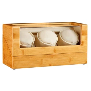 Watch Winder Box for Automatic Watches, 100% Bamboo Wood - Picture 1 of 9