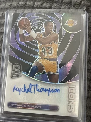 2022-23 Spectra Mychal Thompson Icons Auto  1 Of 1  LAKERS - Image 1 of 3
