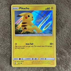 Pikachu 28/73 Shining Legends Holo Pokémon Card 2017 - Picture 1 of 2
