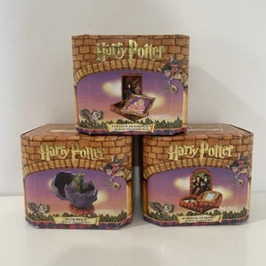 Lot of 3 Harry Potter Enesco Trinket Boxes - Norbert, Fat Lady, Mirror Of Erised - Picture 1 of 19