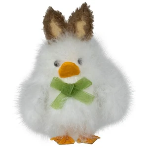 Estatuilla de Pascua Northlight Pato con Orejas de Conejo - 5,5" - Blanca - Imagen 1 de 5