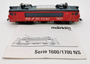 Märklin H0 37262 locomotiva elettrica locomotiva elettrica serie 1600 NS Cargo Digital come nuova senza scatola originale - Foto 1 di 18