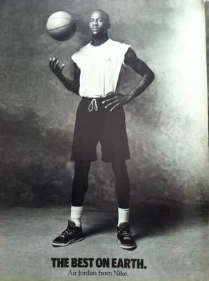 De colección 1988 Nike Air Jordan Spike Lee Mars Blackmon Anuncio Sports Illustrated Foto 1 de 3