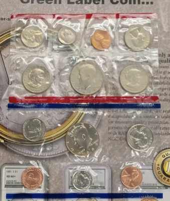 1980-D  1992- P   US Mint Set very nice coins  TP-6808 - Image 1 of 2