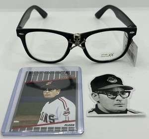 Rick Vaughn "WILD THING" GLASSES from MAJOR LEAGUE W/Card And Sticker - Picture 1 of 8