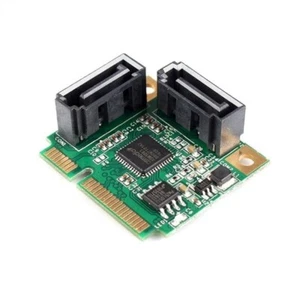 Mini Pci-Express Sata Iii 3.0 2 Port Raid Controller Adapter Card Support 6Gb ba - Picture 1 of 4