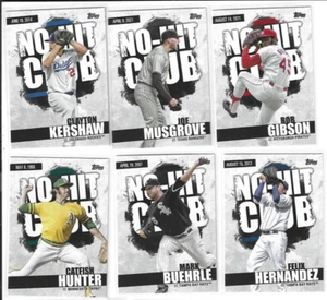 2022 TOPPS NO HIT LOT CLAYTON KERSHAW MUSGROVE HUNTER BOB GIBSON BUHRLE - Picture 1 of 1