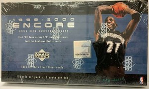 1999/00 UPPER DECK ENCORE NBA BASKETBALL HOBBY BOX 15 PACKS NEW SEALED U.S.