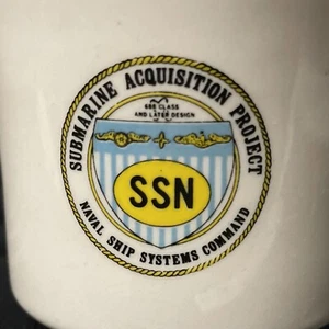 Tazza da caffè US Navy SUBMARINE ACQUISITION PROJECT SSN/Naval Ship Systems Command - Foto 1 di 9
