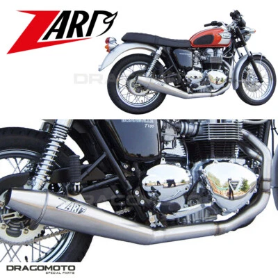 THRUXTON 900 TRIUMPH 2012 2013 Basso ZARD Impianto completo CONICAL Omologato... - Изображение 1 из 4
