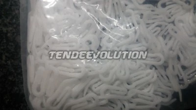 GANCI PER TENDINA INTERNO A PROBOSCIDE PAPERA IN PLASTICA PER TENDA 50 GANCI - Immagine 1 di 2
