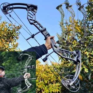 Compound Bogen Jagdbogen 40-70lb Bogenschießen Sportbogen Erwachsene Jagd 343FPS - Picture 1 of 26