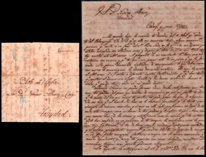 Cuba Esp. - Prefilatelia - Trinidad PE 2A - 1853 - Carta correo interior + - Bild 1 von 1