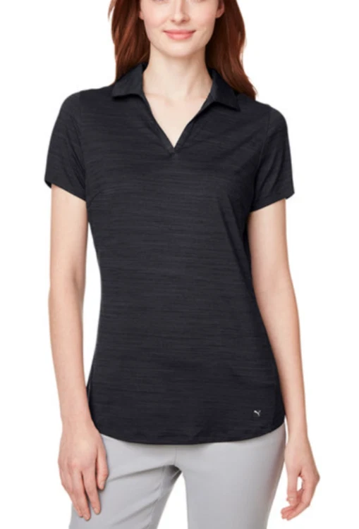 彪马高尔夫 - 597695 女士 Cloudspun Performance 免费 V 领 Polo,UPF 40,全新带标签! — 第 1/1 张图片