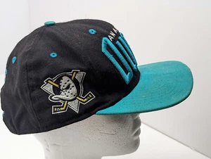 Anaheim Ducks NHL 9Fifty New Era Hat Snapback Hockey Adjustable Black Spellout - Picture 1 of 10