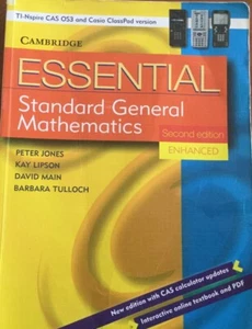 Cambridge Essential Standard General Mathematics 2ndEd enhanced Textbook GC - Picture 1 of 2