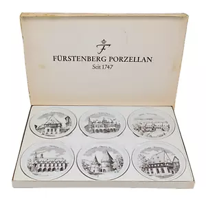 6er Set Furstenberg Porzellan Untersetzer - Vintage German Fine China - Geschirr - Bild 1 von 18