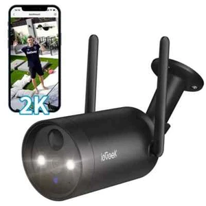 ieGeek Outdoor 2K Solar Überwachungskamera Aussen Akku WLAN Kabellose Kamera - Bild 1 von 8