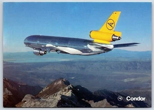 Flugzeug Postkarte Condor Berlin Airlines Douglas DC-10-30 Werbung DU12 - Bild 1 von 2