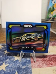 2024 Prizm Racing Rides Carolina Blue Prizm /49 Justin Haley - Bild 1 von 2