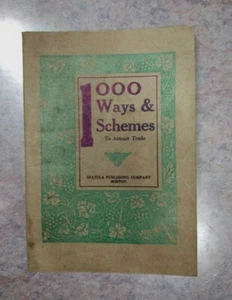 RARE 1921 - 1000 Ways & Schemes to attract trade Spatula publishing co. Boston - Bild 1 von 12