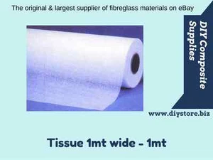 Surface Tissue Fibreglass 0.25mm, 1mtr. wide - 1mtr pack (FREE FREIGHT) - Picture 1 of 1
