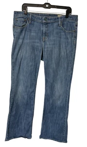 Gap 1969 Flare Stretch Women Mid Rise Blue Denim Jeans Size 14R / 31 - Picture 1 of 11
