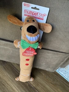 Multipet Weihnachten Loofa 18" Lebkuchenmann mit Quietscher - Bild 1 von 1