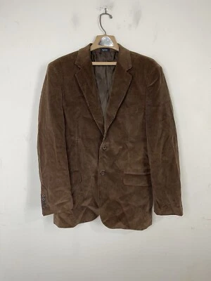 Saddlebred Mens Blazer 42R Brown Corduroy Sport Coat Fall 100% Cotton Casual - Image 1 of 4