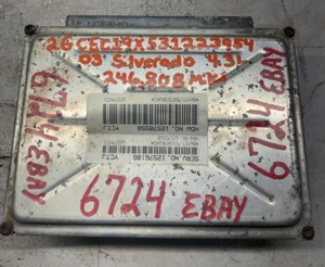 2003 SILVERADO SIERRA 1500 2500 3500 Engine Computer Electronic Control Module - Picture 1 of 13