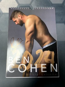 Rare NEW Collectable Official SIGNED BEN COHEN 2024 Wall Calendar Gay Interest - Picture 1 of 3