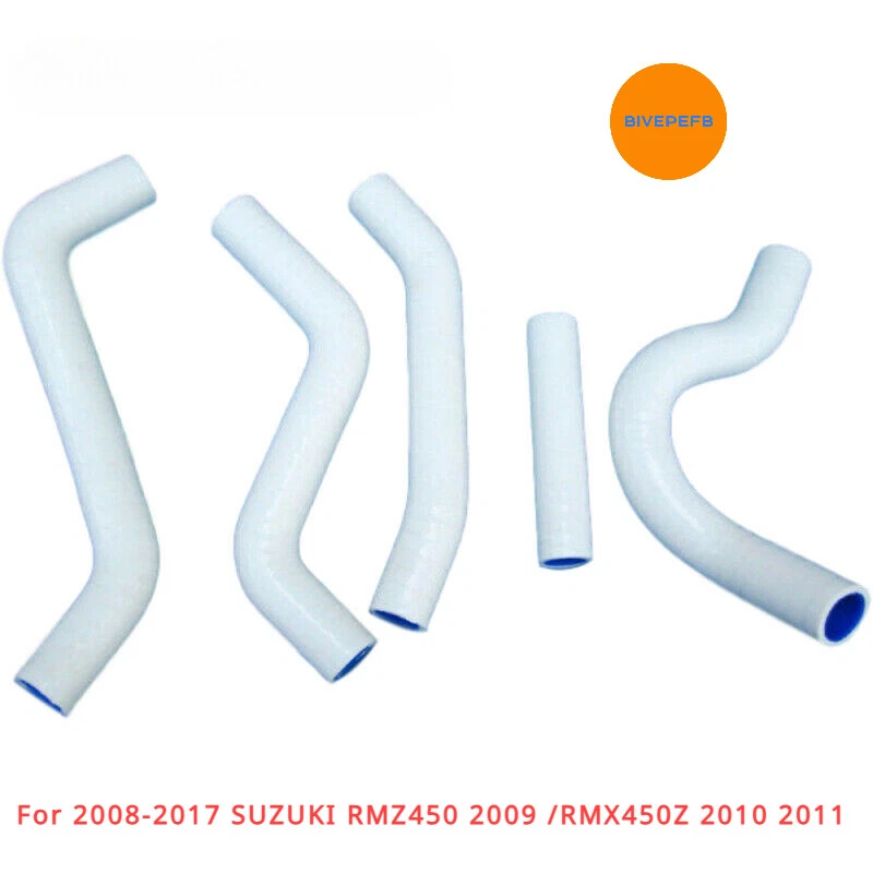Manguera de radiador de silicona blanca para Suzuki RMZ450 2009/RMX450Z 2010 2011 2008-2017 Foto 1 de 1