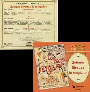 JOHANN STRAUSS le magicien 3 OPÉRETTES - SIBERT / 3 CDS - Imagen 1 de 1