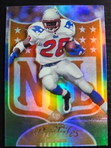 1999 SP Authentic Curtis Martin ProFiles Insert #P-22 Patriots - Foto 1 di 2
